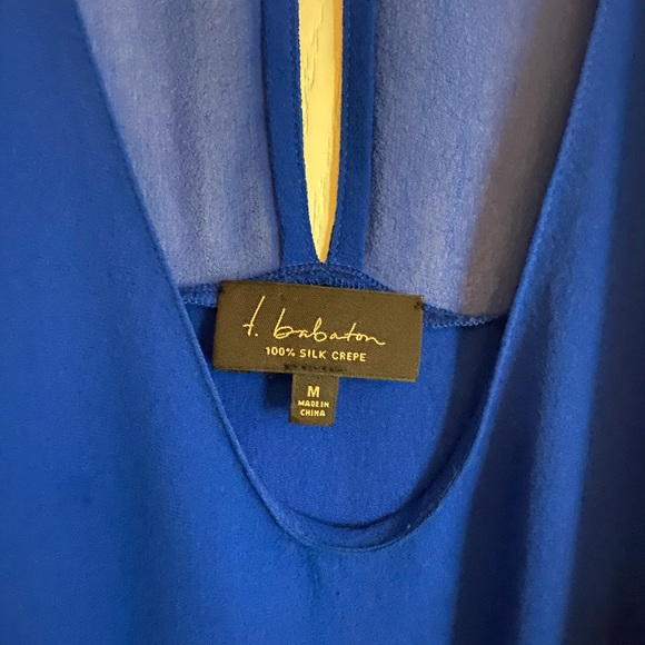 Gorgeous blue silk top babaton good condition - Picture 2 of 5